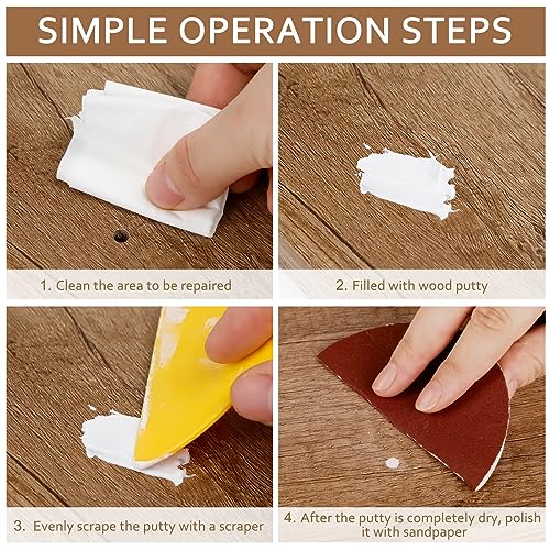 DEWEL Wood Putty, 29 Ounce White, High-Capacity Wood Filler Paintable, Stainable, Sandable, Non-Toxic, Waterproof, Furniture Repair Kit - size: 29 Ounce