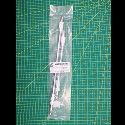 2PC Flexible Drill Bit Extension for Tight Spaces 360° Access