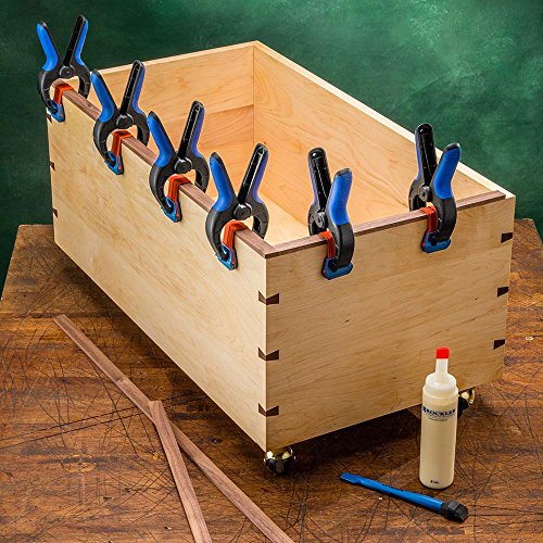 Rockler Medium Spring Bandy Clamps (Pair) One-Handed Nylon Clamps - size: 1PACK-Medium