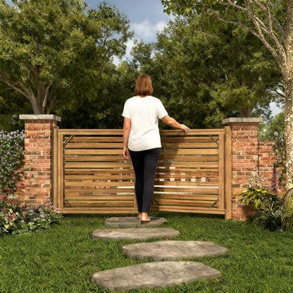 DIYHD 2 Pack Heavy Duty Anti-Sag Gate Kit for 2x4 Lumber, Fits 24"-60" Wide - size: Kit - 2 Packs (No Latch)
