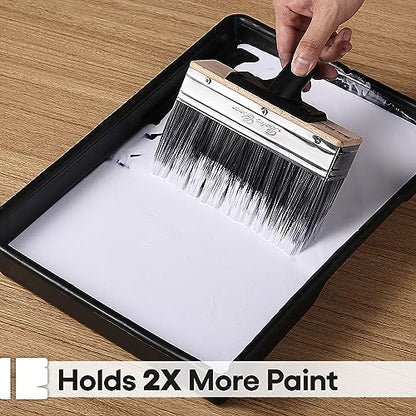 Bates- Deck Stain Brush Applicator, 7.5 Inch Wide Paint Brush with Threads