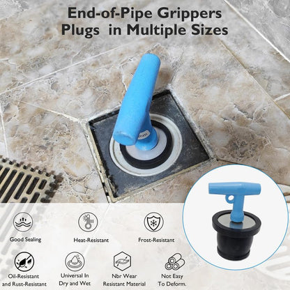 Mechanical Test, Seal, Cleanout Pipe Plug, 3-7/16 to 3-15/16 in - size: 3-3/8 to 3-15/16 in