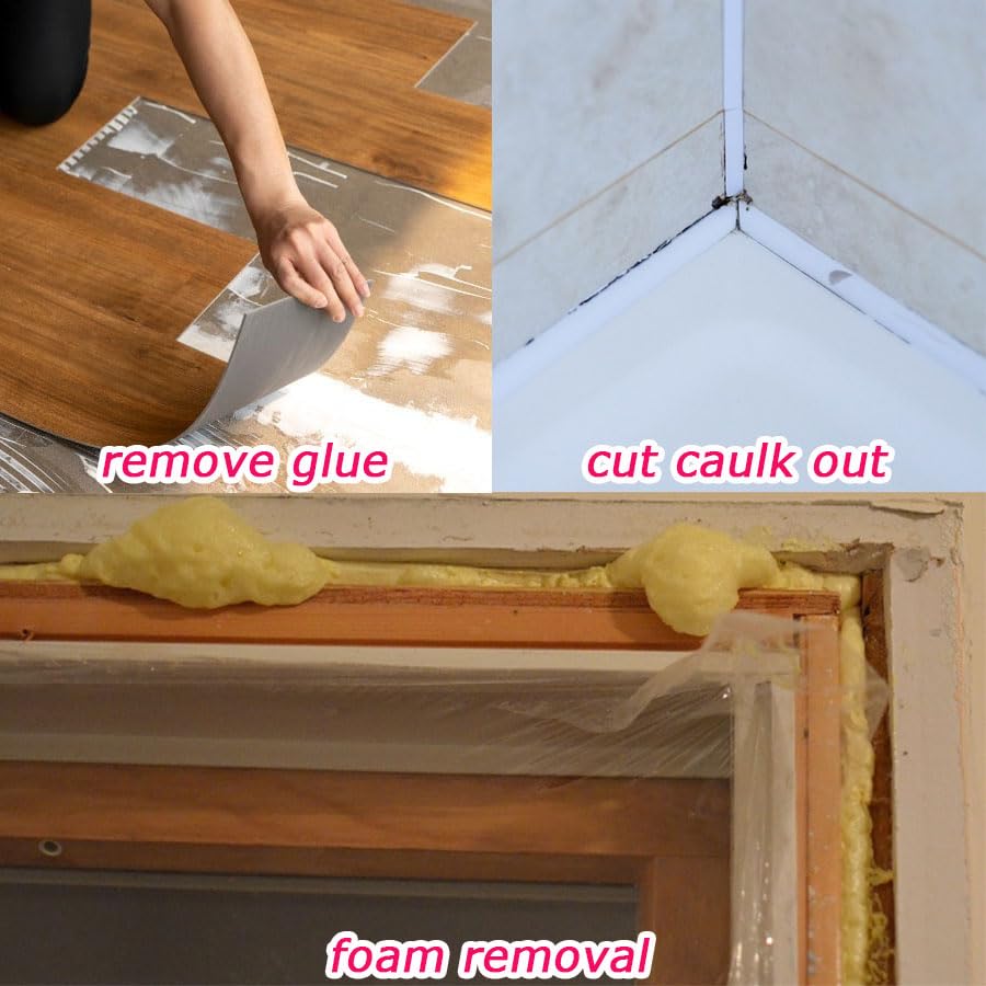 XXGO 20 Pcs Rigid Oscillating Tool Scraper Blades to Remove Tile Adhesive - size: Multi Tool Scraper Blade - 20 Pcs