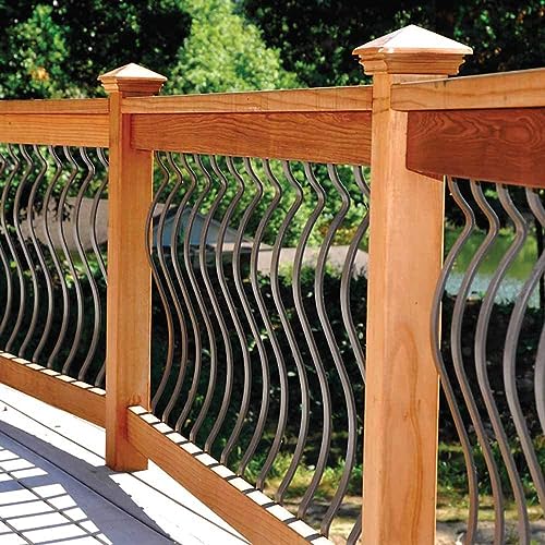 HZIU 61 Pack 32.25" Deck Balusters with Screws ，Iron Deck Railing - size: 32.25 Inch