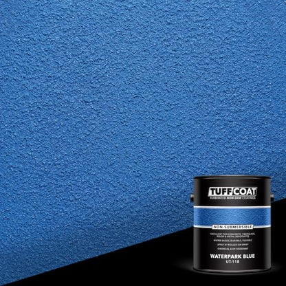 Tuff Coat UT-118 Waterpark Blue - 1 Gallon: Medium Texture, Non-Submersible, Water-Based, Rubberized Non-Skid Coating
