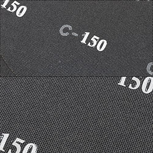 HUAALIUCHE 17" Sanding Screen Discs - Mesh Floor Sanding Screen - Black Silicon Carbide - for Wood Floors (10 Pack, 150 Grit) - size: 17 inch, style: #150-10 Pack
