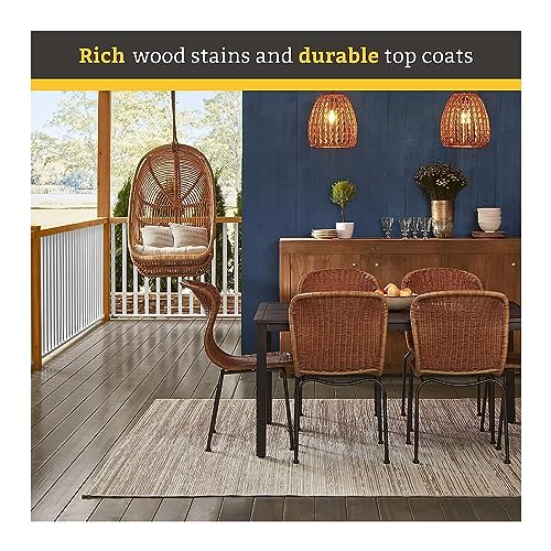 Cabot Semi-Transparent Wood Stain + Sealer, Low VOC, Redwood, Gallon - color: Redwood, size: 1 Gallon, style: Low VOC Semi-Transparent Deck & Siding