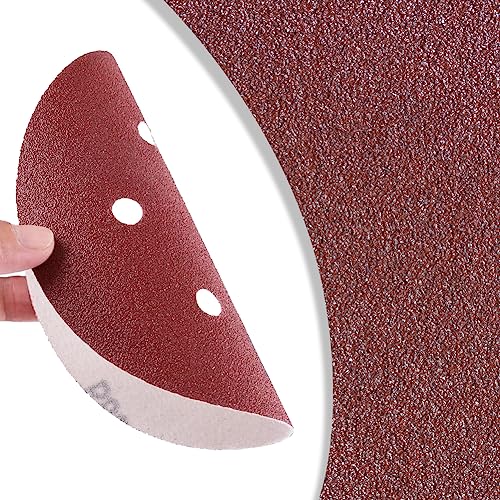 165PCS Sanding Discs 5 Inch 8 Hole, Orbital Sander Sandpaper, 5 Sanding Disc Hook and Loop Include 40/60/80/120/150/220/320/400/600 Assorted Grits Sandpaper, for Random Orbital Sander - style: 165Pcs Red sandpaper for 'DIY'
