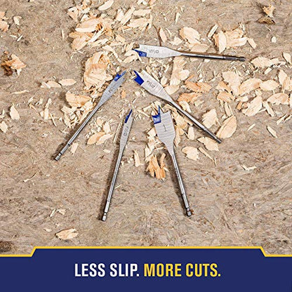 Irwin Tools Irwin Industrial Tools 87950 Speebor Blue Groove Spade Bit Set, 3-Piece
