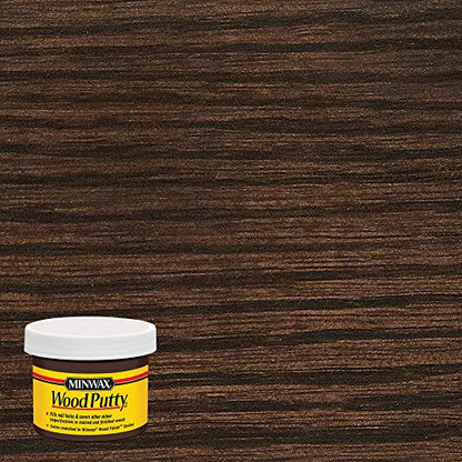 3.8 oz Minwax 9718 Ebony Wood Putty Oil-Based Non-Hardening (Pack of 2) - color: Ebony, size: 3. 75 oz. (Pack of 2)