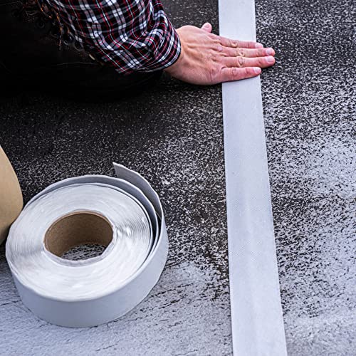 AMES Peel & Stick Seam Tape - 2” x 50’ Roll, Grey - Contouring, High-Strength Self-Adhesive Tape Perfect for Concrete, Metal, Wood and More - Made in The USA (Pack of 3) - size: 2” x 50’ (Pack of 3)