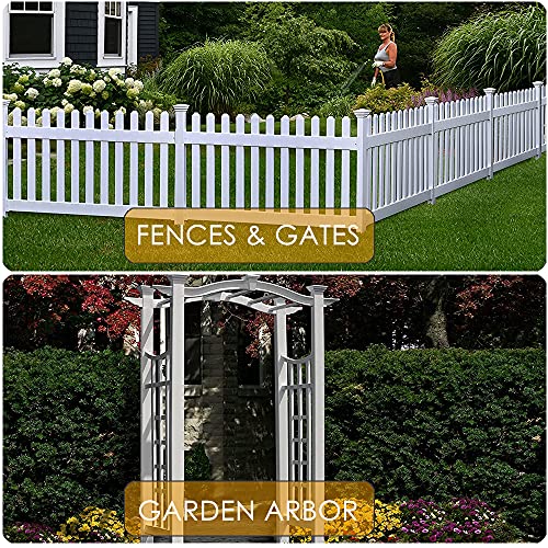 4Pcs Fence Post Anchor Metal Ground Spike 4"X4" Black Fences Stakes Posts