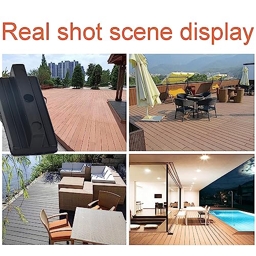 Universal Hidden Deck Fasteners - Composite Decking Clips & Plastic Hidden Fasteners with Screws, 500 Per Box for 260 SQ.FT.