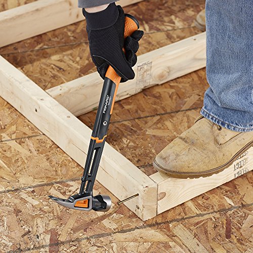 Fiskars Pro IsoCore 16" Milled-Face Framing Hammer with Rip Claw, 28oz - style: Milled Face Framing 28 oz