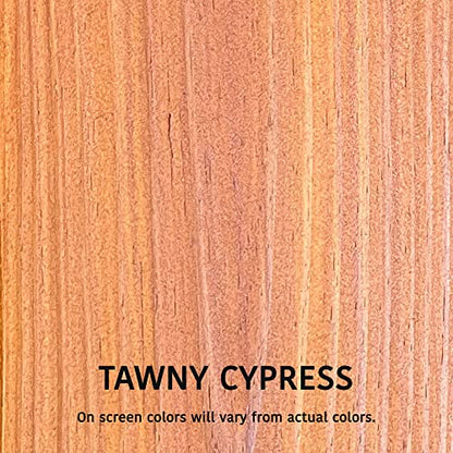 Wood RX Original Formula, Longest Lasting Wood Stain & Sealer, Semi-Transparent 610 Series (1gal. Tawny Cypress) - color: 1gal. Tawny Cypress