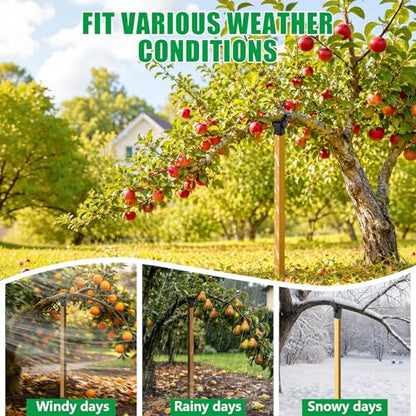 KJX 2 Pack Upgraded Tree Crutches, Fruit Tree Branch Supports - color: Black-2Pcs