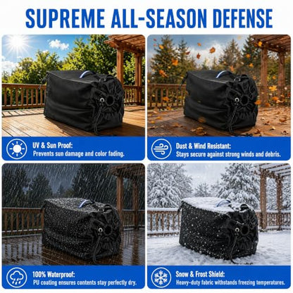 Wood Chipper Bag - Heavy-Duty 600D Replacement Collection Bag