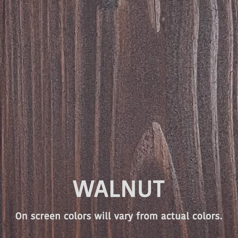 Wood RX Original Formula, Longest Lasting Wood Stain & Sealer, Semi-Transparent 610 Series (5gal. Walnut) - color: 5gal. Walnut