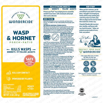 Wondercide - Wasp and Hornet Killer Aerosol Spray - 10 oz - 2 Pack