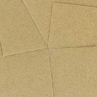 Dura-Gold Premium 1/4 Sheet Gold Sandpaper Sheets, 80 Grit (Box of 25) - size: 80-Grit