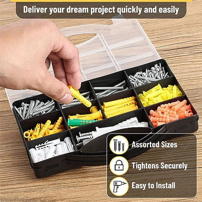 Mr. Pen- Wall Anchors Kit, 370 pcs, Picture Hanging Kit for Wall Decor
