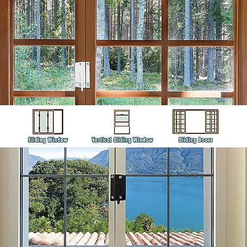 Window Sash Locks, Black Sash Locks, Window Lock Latches Replacement - color: Black