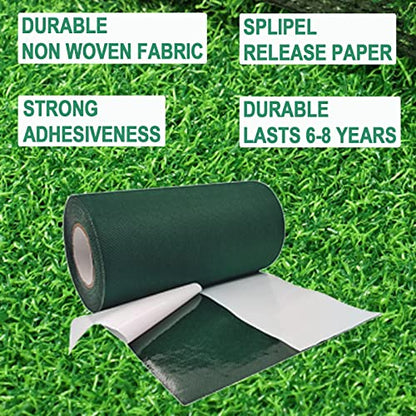 Turf Tape Artificial Grass Tape Self Adhesive 6" x 49' - size: Single-sided 6 in x 49 ft
