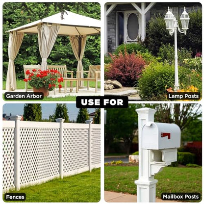 2 Pack 31.5"x4"x4" Heavy Duty Fence Post Anchor, for Fence, Mailbox
