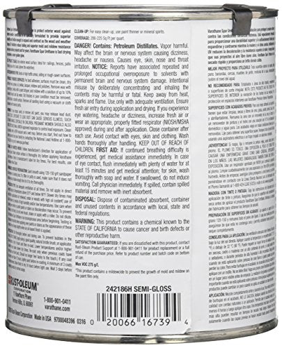 Varathane Outdoor Spar Semi-Gloss Urethane - color: Semi-Gloss Finish