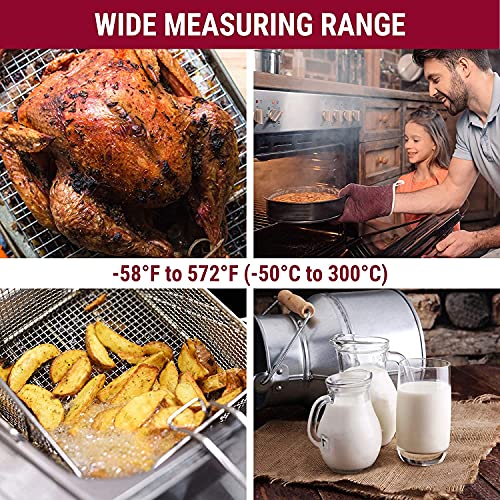 TempPro TempSwift Digital Meat Thermometer with Temperature Indicator - color: Pitch-black