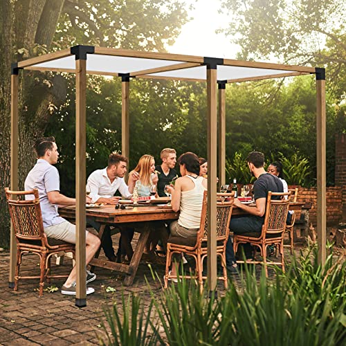 4"x4" Pergola Bracket Kit 2pcs,4-Way 90°Right Angle Corner Brackets - size: 2PC 4-Way Pergola Brackets