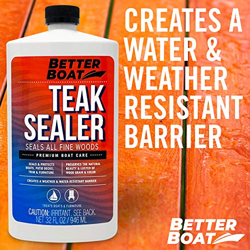 Teak Cleaner and Brightener for Wood, Teak Oil or Sealer for Boats, Indoor - style: Teak Sealer Oil
