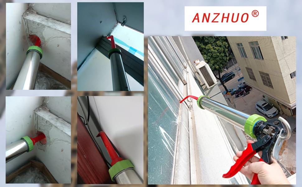 3 Pcs extension Caulking Nozzle for Caulking Gun+3 Pcs Long Sausage Nozzles