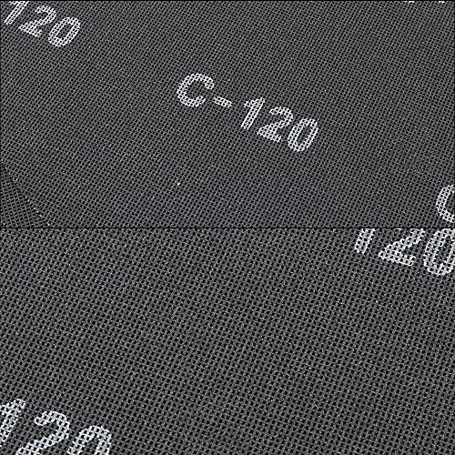 HUAALIUCHE 17" Sanding Screen Discs - Mesh Floor Sanding Screen - Black Silicon Carbide - for Wood Floors (10 Pack, 120 Grit) - size: 17 inch, style: #120-10 Pack
