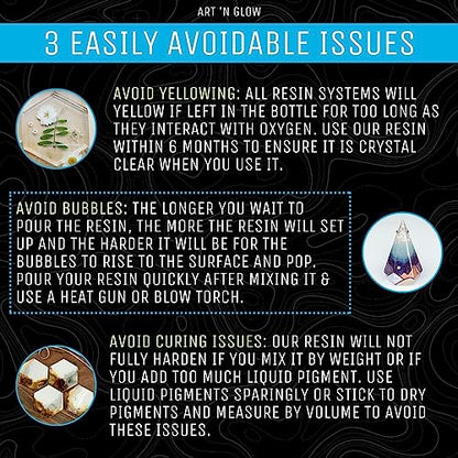 Crystal Clear Epoxy Resin 2 Gallon - Food Safe, UV Resistant, Bubble Free - size: 2 Gallon