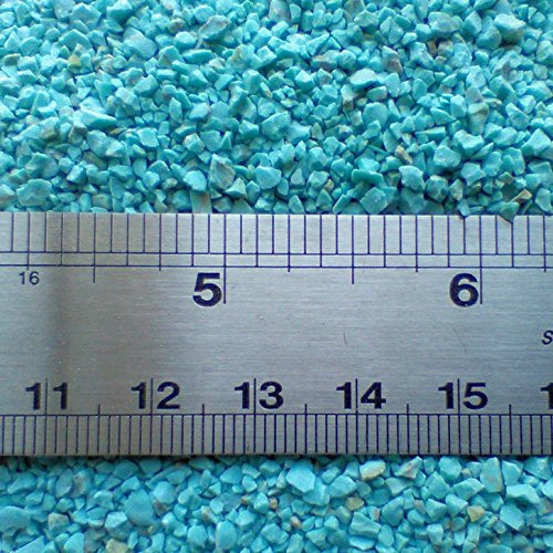 Crushed Turquoise Stone 1 Ounce Bag (Coarse (2-4mm stones)) - size: Coarse