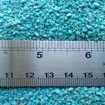 Crushed Turquoise Stone 1 Ounce Bag (Coarse (2-4mm stones)) - size: Coarse