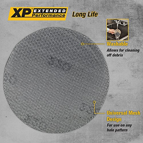 DEWALT DWAM4303 120 Grit Mesh Random Orbit Disks (5 Sheets), 5" - style: 120G, 5-Pack