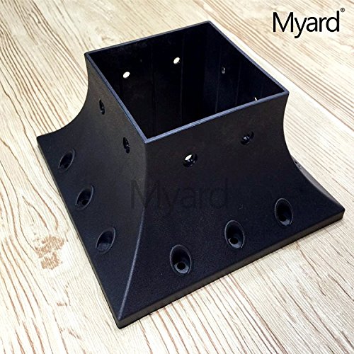 Myard 2-Pack 4x4 Post Base Cover (Actual 3.5x3.5 Inches) Skirt Flange - size: Post Base 4x4 (Qty 2)