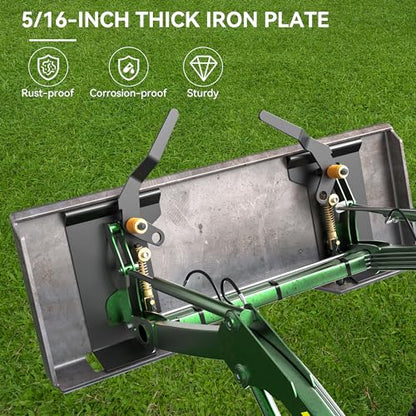 YITAMOTOR 5/16" Skid Steer Mount Plate Attachment for Kubota, Bobcat - size: 5/16 Inch