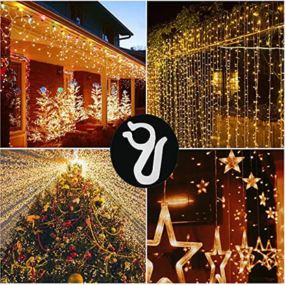 Christmas Light Clips for Outdoor, 200 Pack Mini Gutter & Shingle Clips