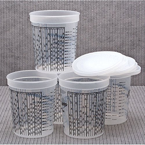 Eastwood Universal Reuseble Mixing Cups with Measuring Marks 1 QT 5 PC Set