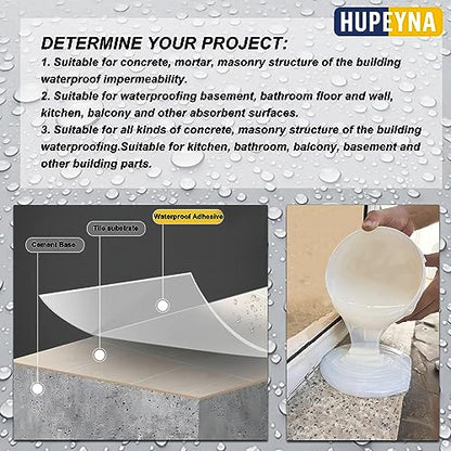 Hupeyna Liquid Waterproof Sealant, Invisible Waterproof Agent 35oz