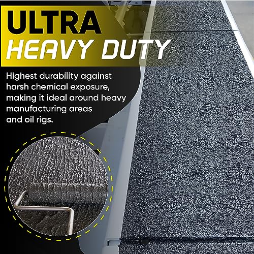 Ultra Grip Extra High Traction (Low Temp, Black) Non-Skid Paint for Industrial Surfaces, Gallon, Two-Part Epoxy - color: Black, style: Low Temp