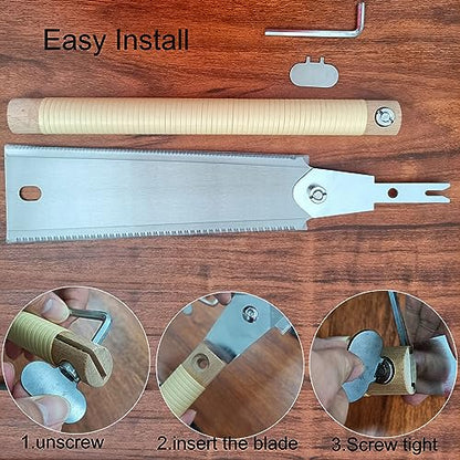 10” Blade Hand Saw, Double Edge Japanese Pull Saw, SK5 - style: 10" hand saw