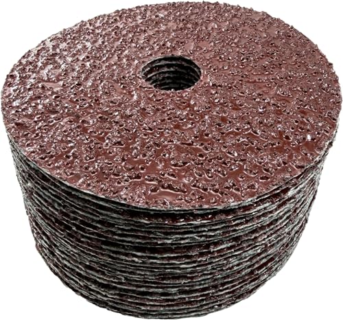 Karebac 5" x7/8" Aluminum Oxide 16 Grit Resin Fibre Sanding Discs 25-Box - style: 16 Grit