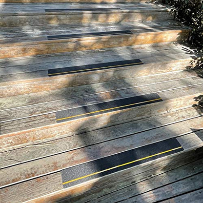 COSIMIXO 4" x 30" 10Pack Anti Slip Stair Tread with Reflective Strips,Best Grip Non Skid Tape,Anti-Skid Tape, High Traction Adhesive for Stairs Step - size: 4" x 30" 10-Pack