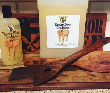 Howard Premium Butcher Block Conditioner: Deep-Penetrating, Food Grade, Revitalizes, Prevents Drying and Cracking of Hardwoods and Bamboo. Ideal for Wooden Bowls, Spoons, and More. Size: 1 Gallon