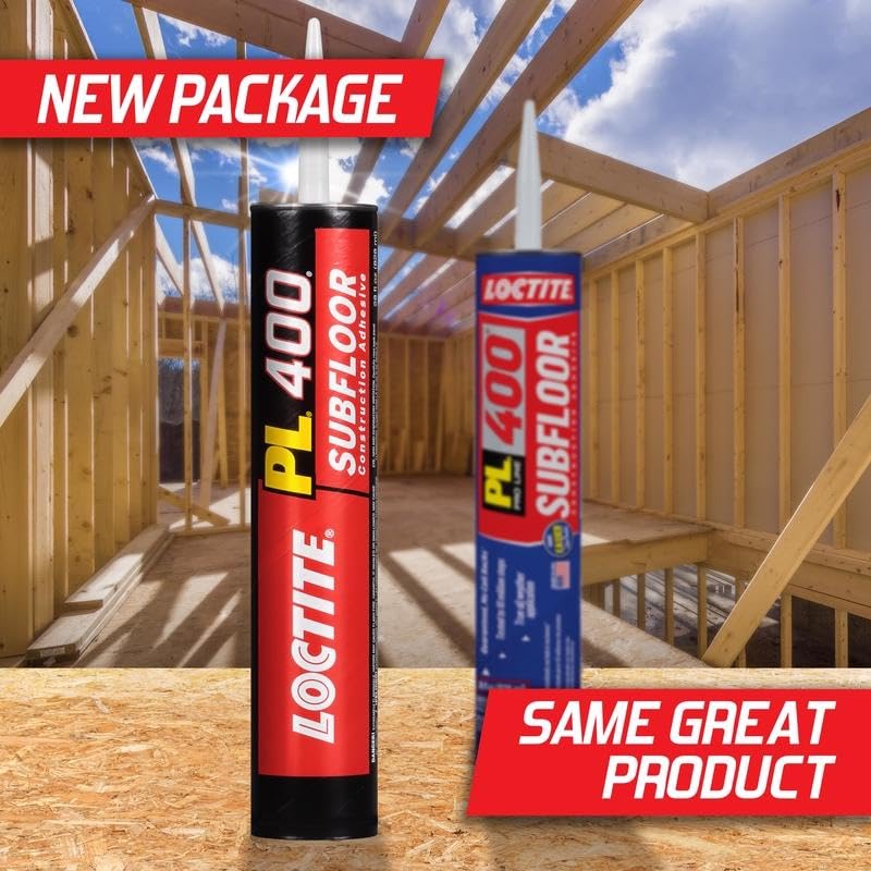 Loctite PL 400 Subfloor Adhesive Synthetic Rubber Subfloor Construction Adhesive 28 oz.