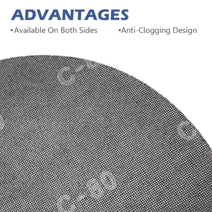 HUAALIUCHE 17" Sanding Screen Discs - Mesh Floor Sanding Screen - Black Silicon Carbide - for Wood Floors (30 Pack, 80 Grit) - size: 17 inch, style: #80-30 Pack